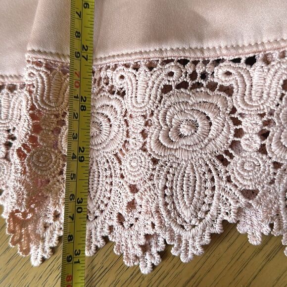 Pink Mauve Lace Trim Tieback Kids Dress Size 10 Easter Spring - Picture 6 of 8